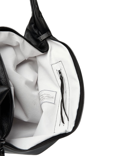 Sac à dos en cuir 077-1R noir