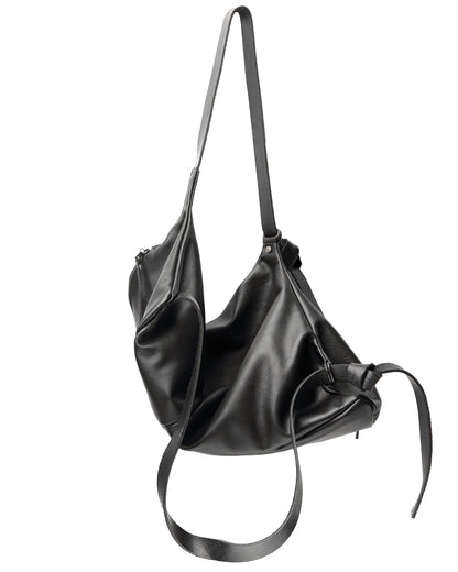Sac à dos en cuir 077-1R noir