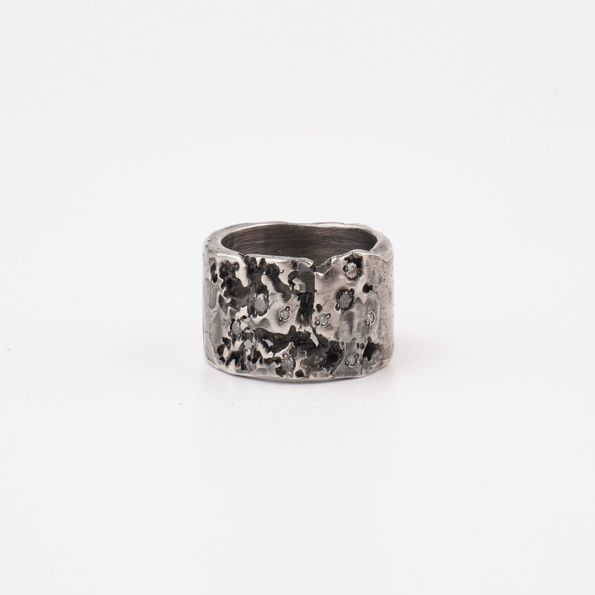 Kintsugi Jewelry - Surrender ring diamonds 17.5