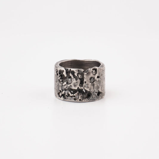 Kintsugi Jewelry - Surrender ring diamonds 17.5