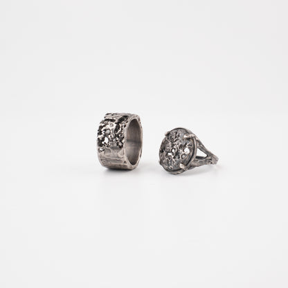 Kintsugi Jewelry - Surrender ring diamonds 17.5