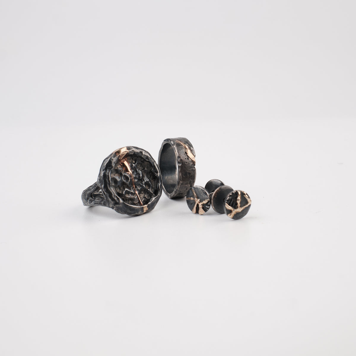Kintsugi Jewelry - Wabi Sabi ring 17.5