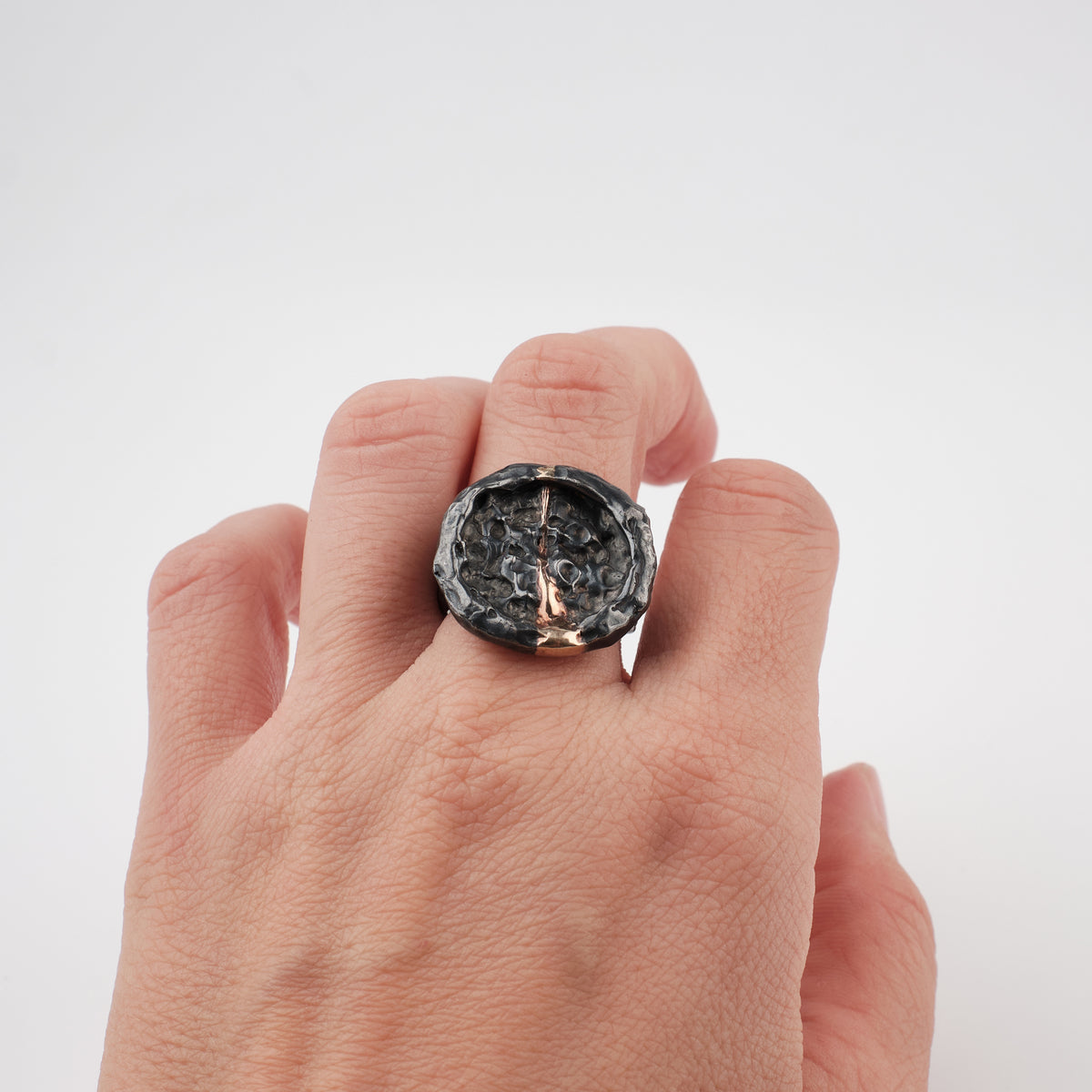 Kintsugi Jewelry - Wabi Sabi ring 17.5