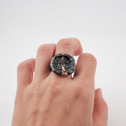 Kintsugi Jewelry - Wabi Sabi ring 17.5