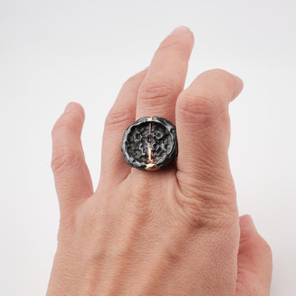 Kintsugi Jewelry - Wabi Sabi ring 17.5