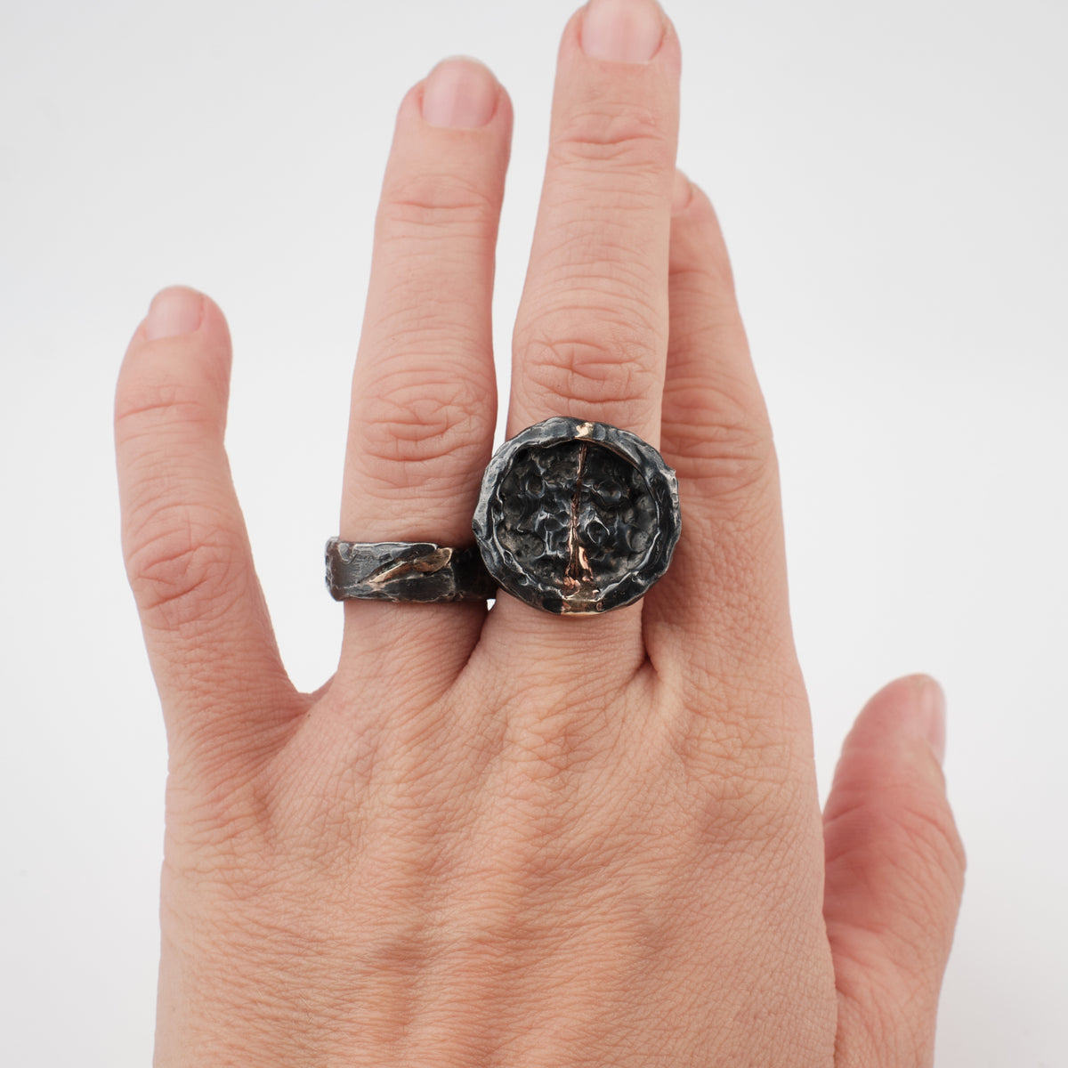 Kintsugi Jewelry - Wabi Sabi ring 17.5