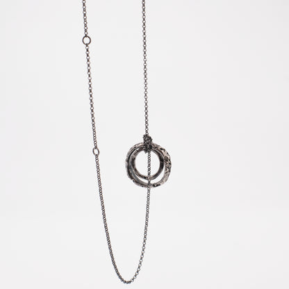 Kintsugi Jewelry - Surrender pendant diamonds