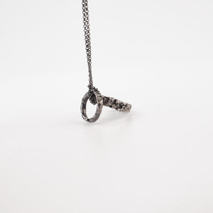 Kintsugi Jewelry - Surrender pendant diamonds