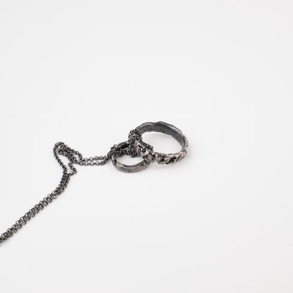 Kintsugi Jewelry - Surrender pendant diamonds