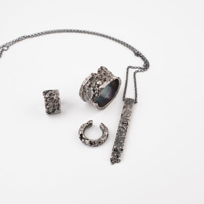Kintsugi Jewelry - Surrender necklace diamonds