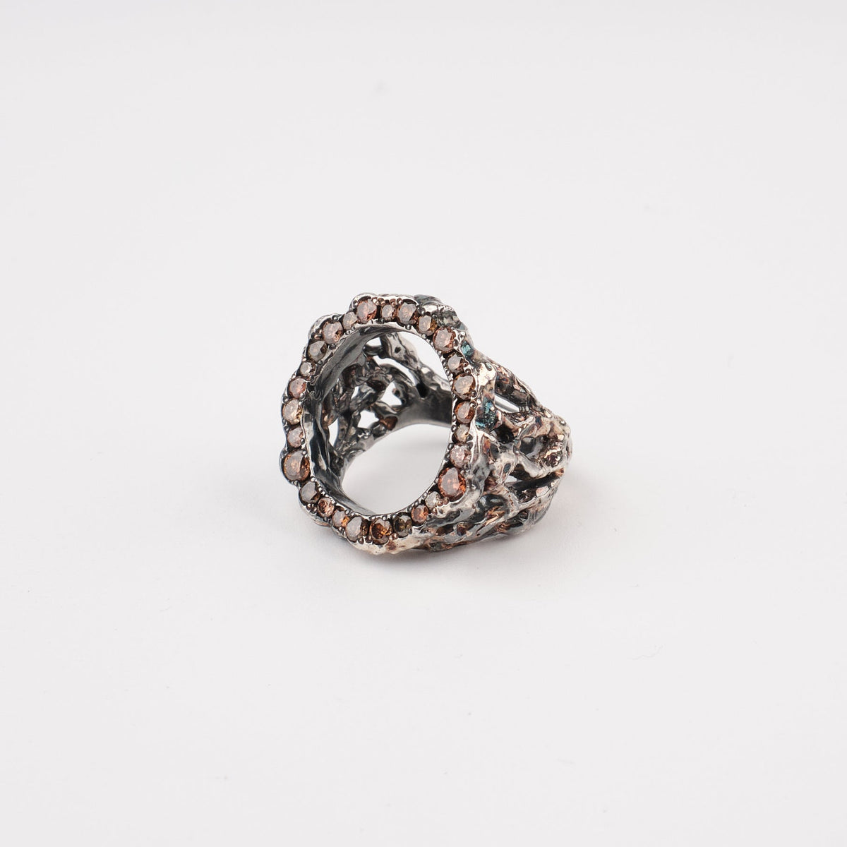 Kintsugi Jewelry - Wabi Sabi ring diamonds 19