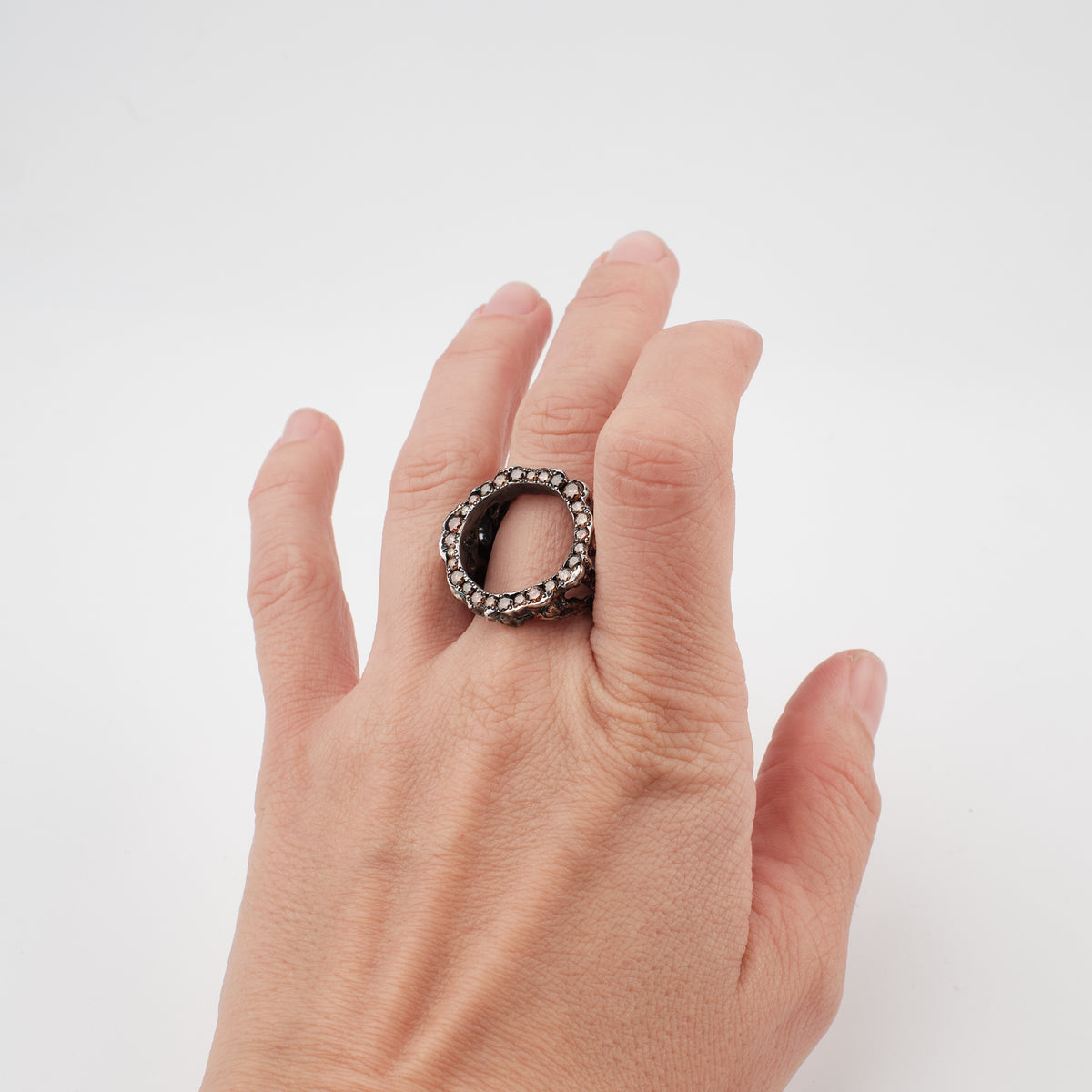 Kintsugi Jewelry - Wabi Sabi ring diamonds 19