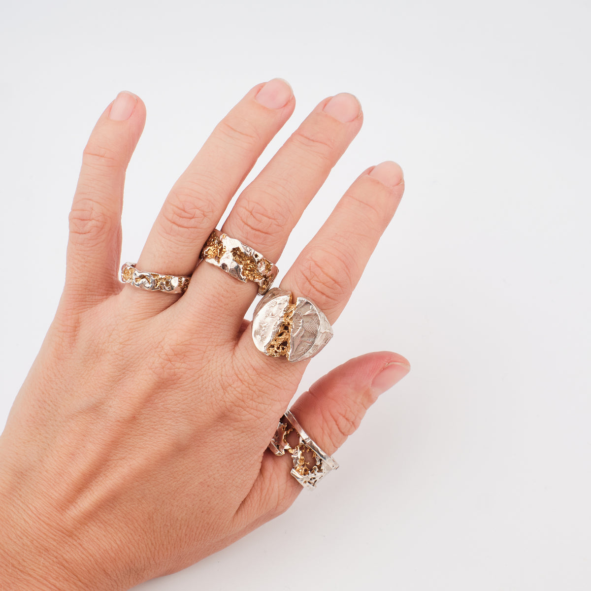 Kintsugi Jewelry - Wisdom ring 17.5
