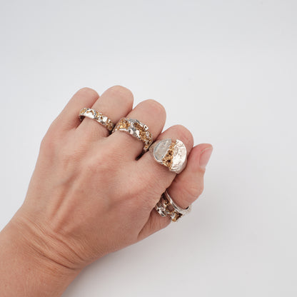 Kintsugi Jewelry - Surrender ring gilt 17.5