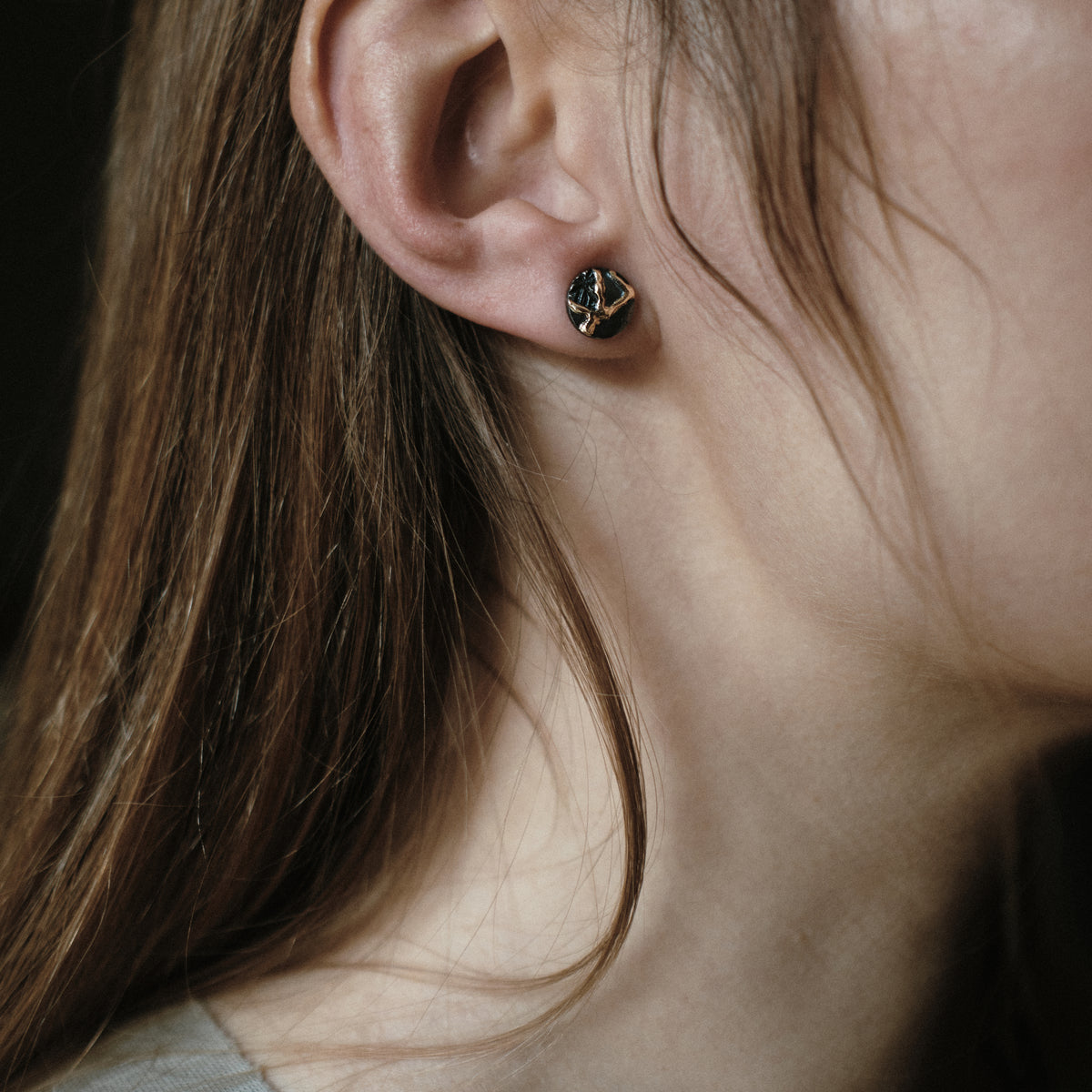 Kintsugi Jewelry - Yobitsugi earrings