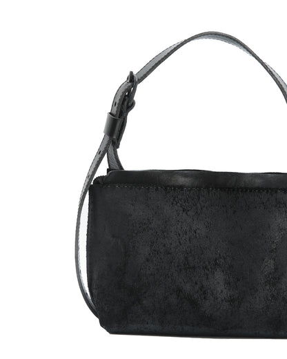 Lotta bag S size suede – side view, 25×15×7cm