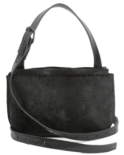 Lotta bag S size suede – zipper and hardware detail