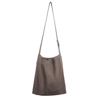 Double linen tote bag 313Y – front view, YTN №7 London