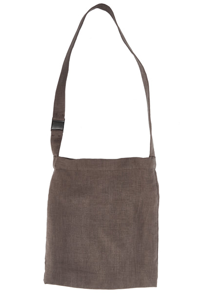 Double linen tote 313Y – open interior view