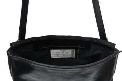 Lotta bag long leather – horse leather handles detail
