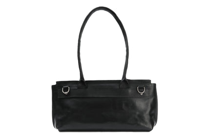 Lotta bag long leather – side view, 38×17×9cm