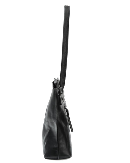 Asymmetric suede backpack 316R – suede texture closeup