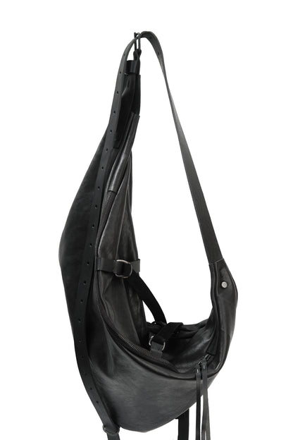 Horse leather shoulder bag 164Y black