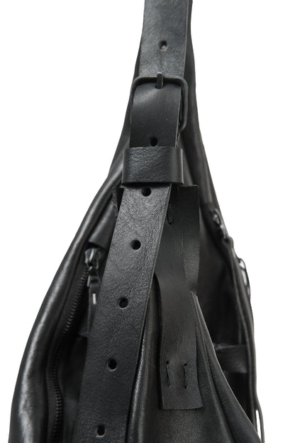 Horse leather shoulder bag 164Y black
