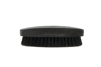 Wooden brush 320A black – leather strap detail