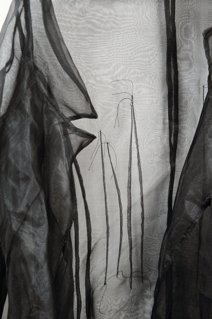 Veste veste organza 322J noir