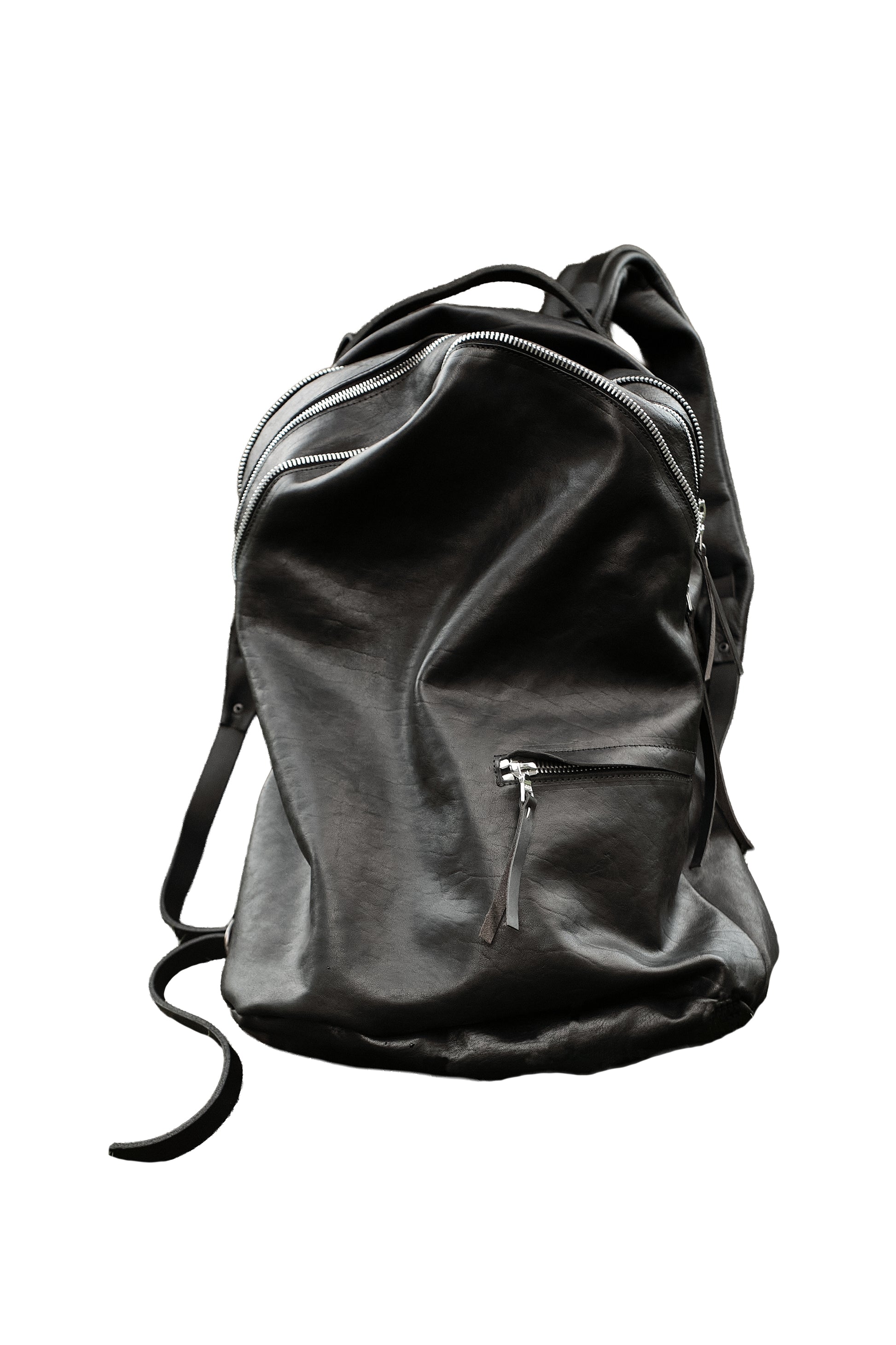 Leather backpack 081-1R — handmade leather backpack by YTN №7, London, view 21