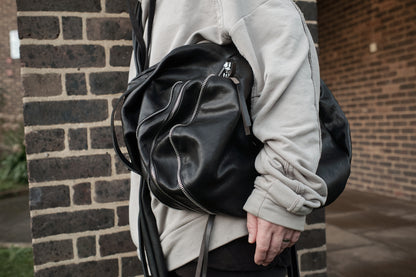 Leather backpack 081-1R — handmade leather backpack by YTN №7, London, view 22