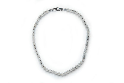 Grey moonstone silver necklace 324T