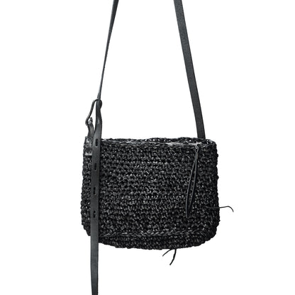 Knitted leather bag 275Y – front view, YTN №7 London