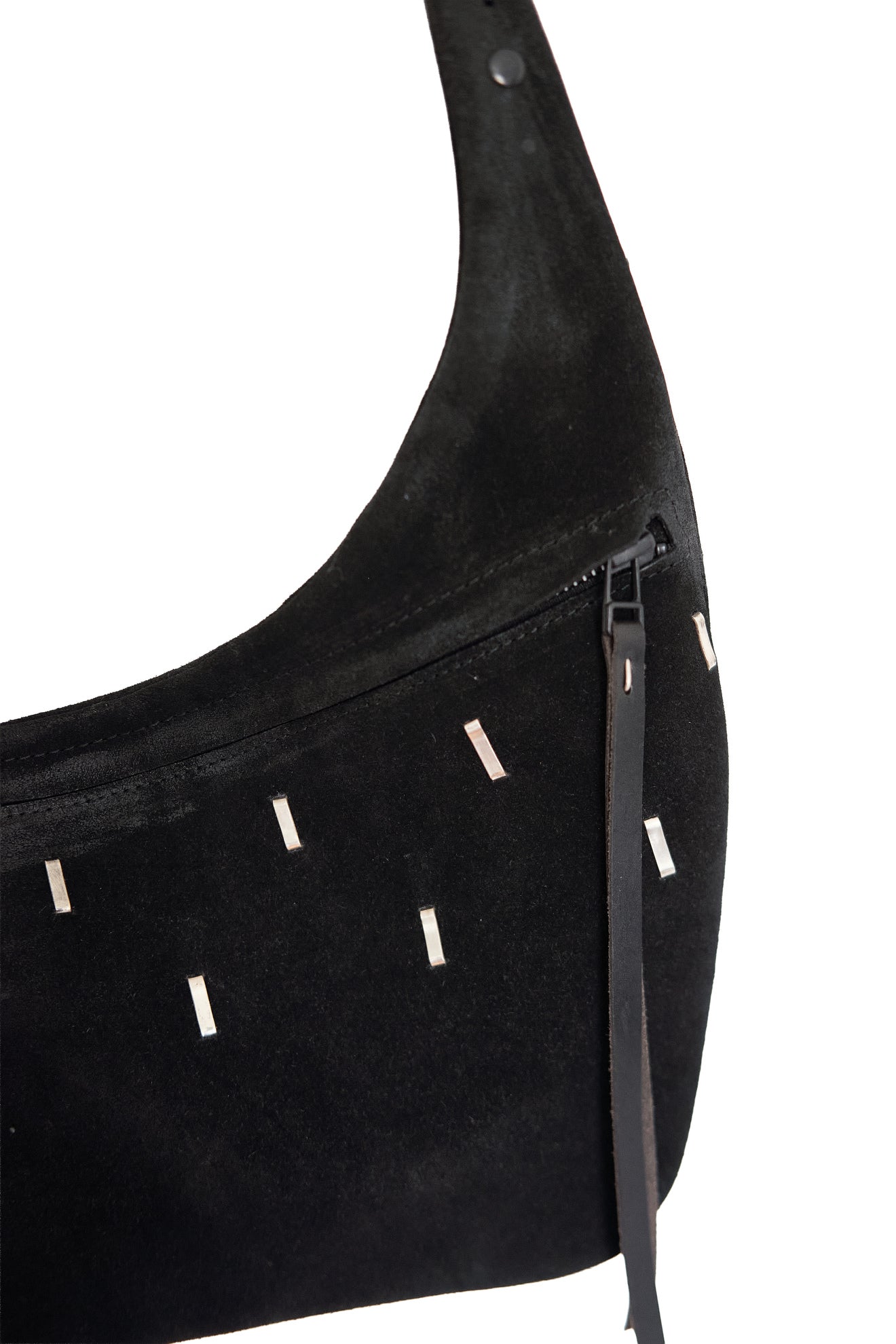 Leather shoulder bag 029-5Y S size black
