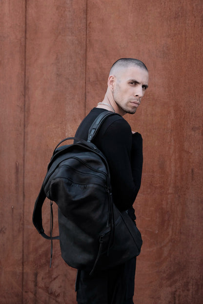 Leather backpack 081-1R