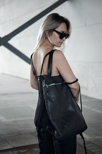 Horse leather backpack 197R