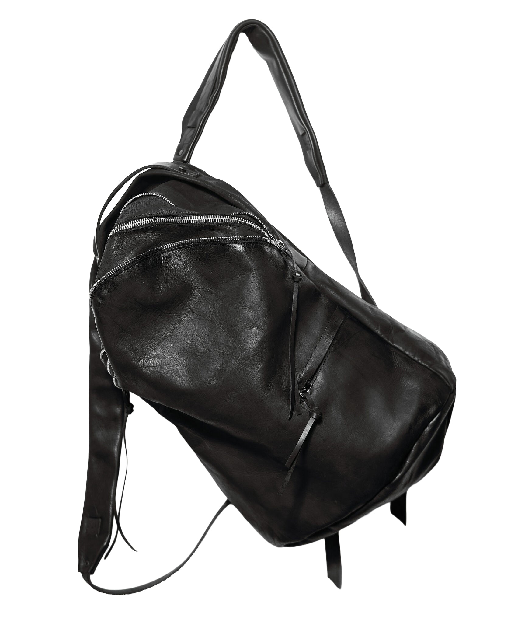 Leather backpack 081-1R — handmade leather backpack by YTN №7, London, view 16
