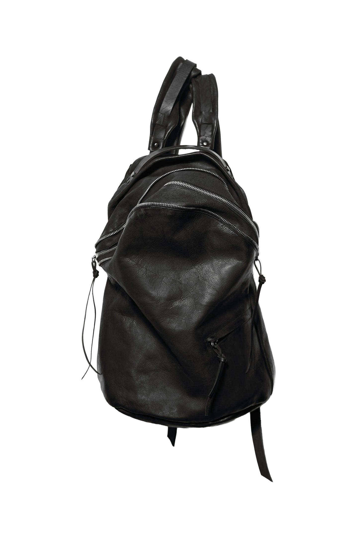 Leather backpack 081-1R — handmade leather backpack by YTN №7, London, view 14