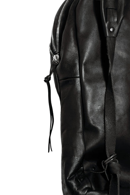Leather backpack 081-1R — handmade leather backpack by YTN №7, London, view 20