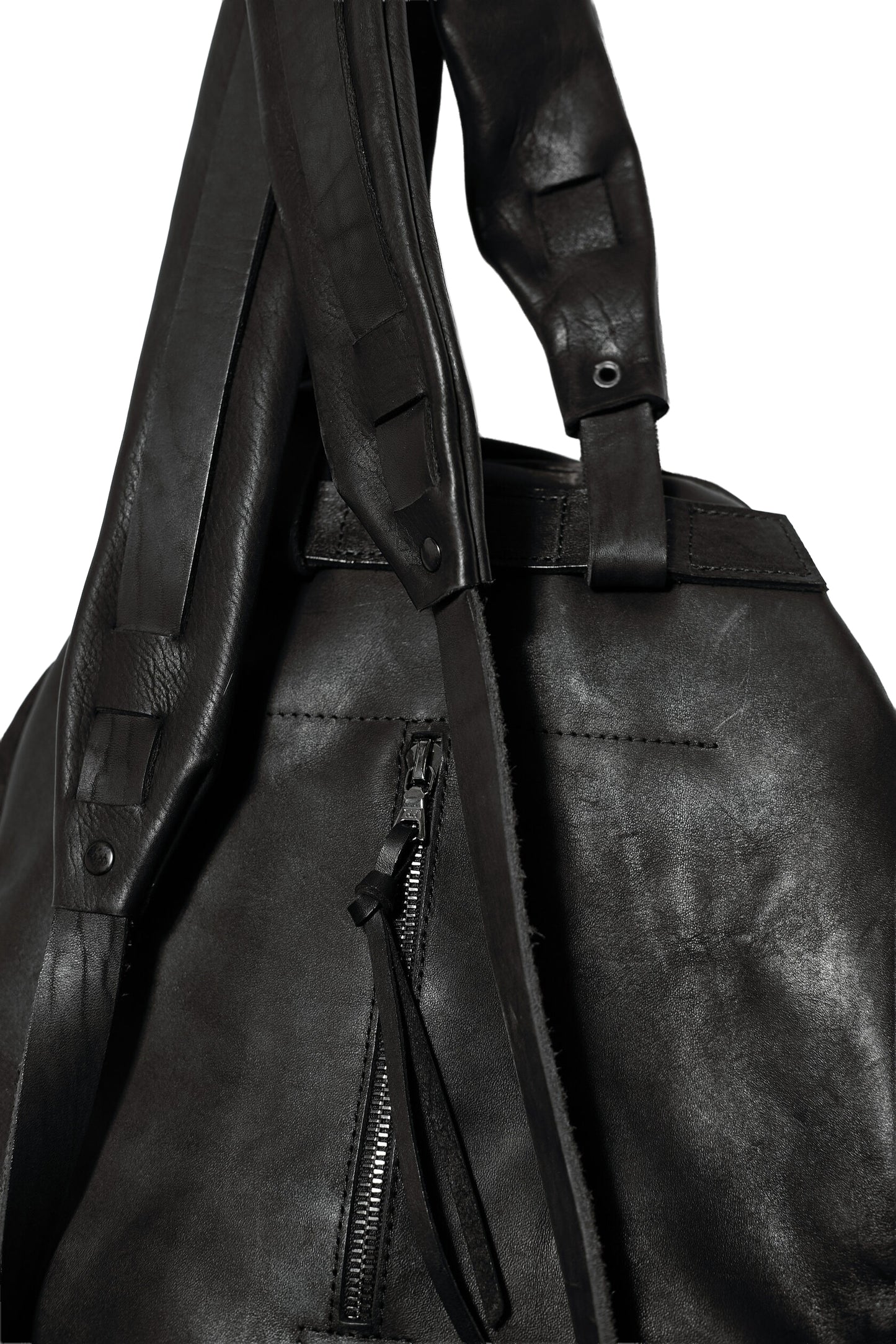 Leather backpack 081-1R — handmade leather backpack by YTN №7, London, view 18