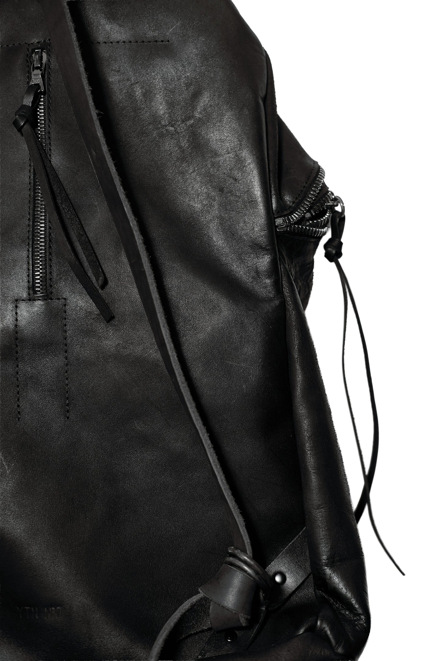 Leather backpack 081-1R — handmade leather backpack by YTN №7, London, view 24