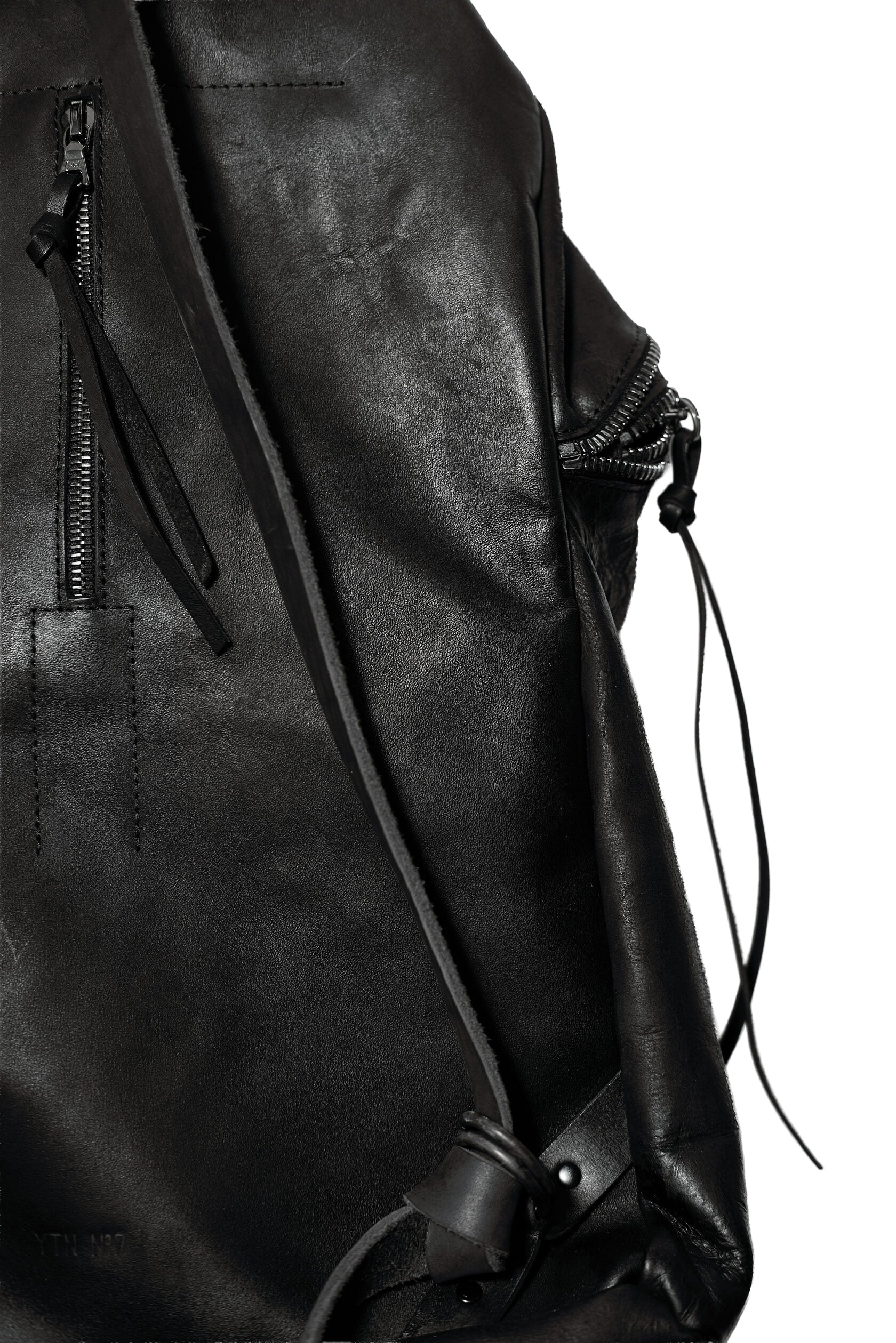 Leather backpack 081-1R — handmade leather backpack by YTN №7, London, view 24