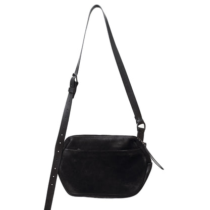 Suede crossbody bag 167Y – front view, YTN №7 London