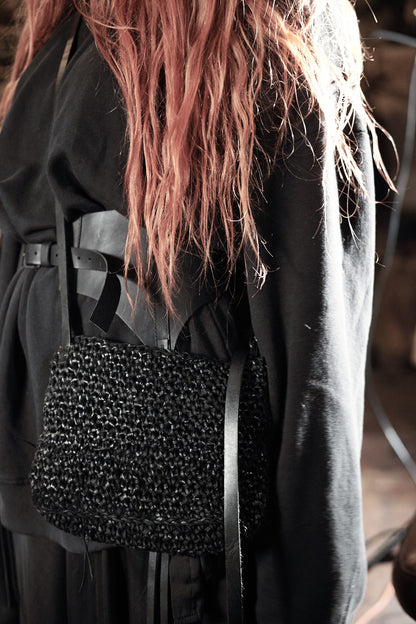 Knitted leather bag 275Y – lifestyle shot, YTN №7