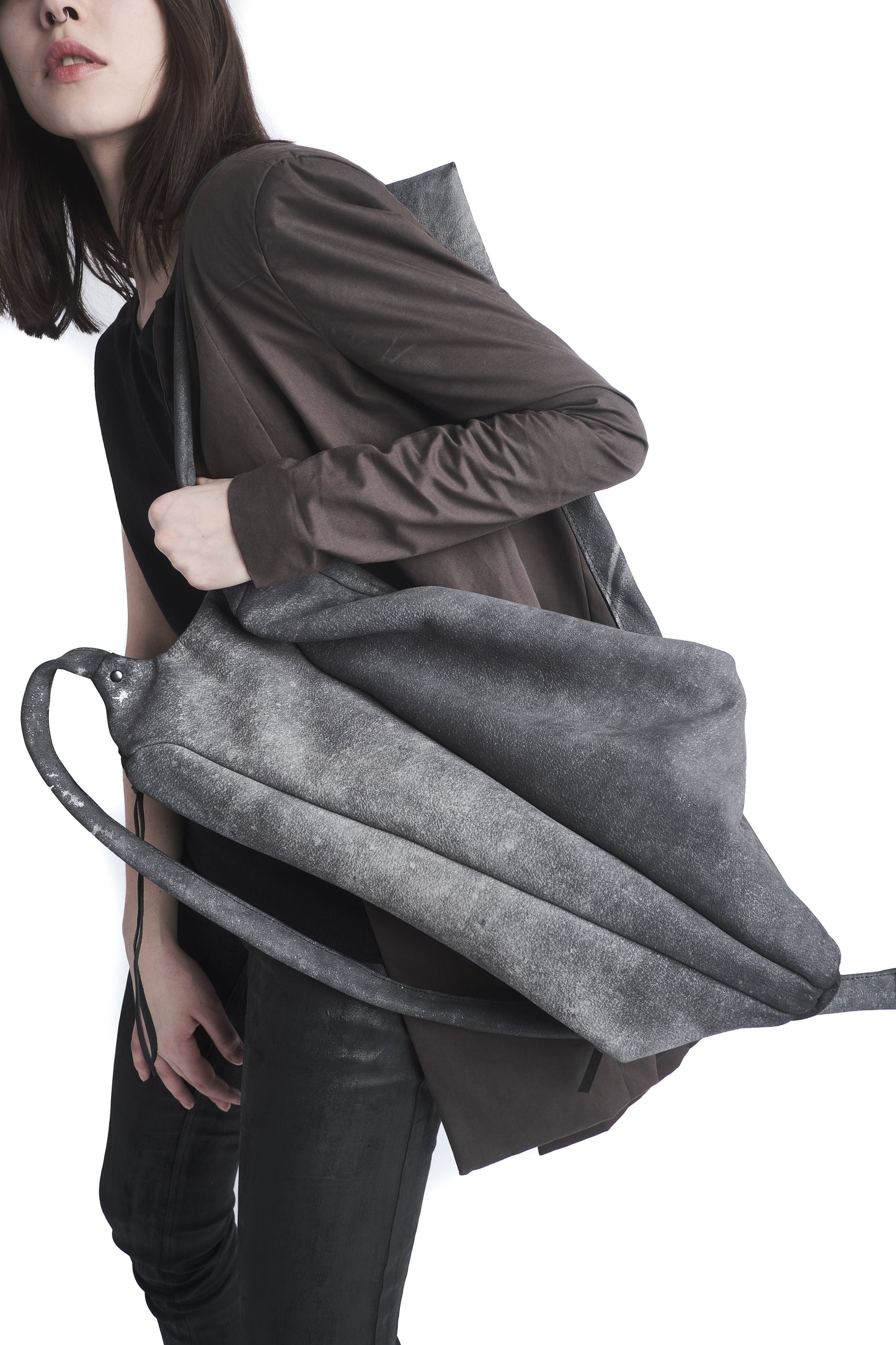 Horse leather backpack 076Y — handmade leather backpack by YTN №7, London, view 21