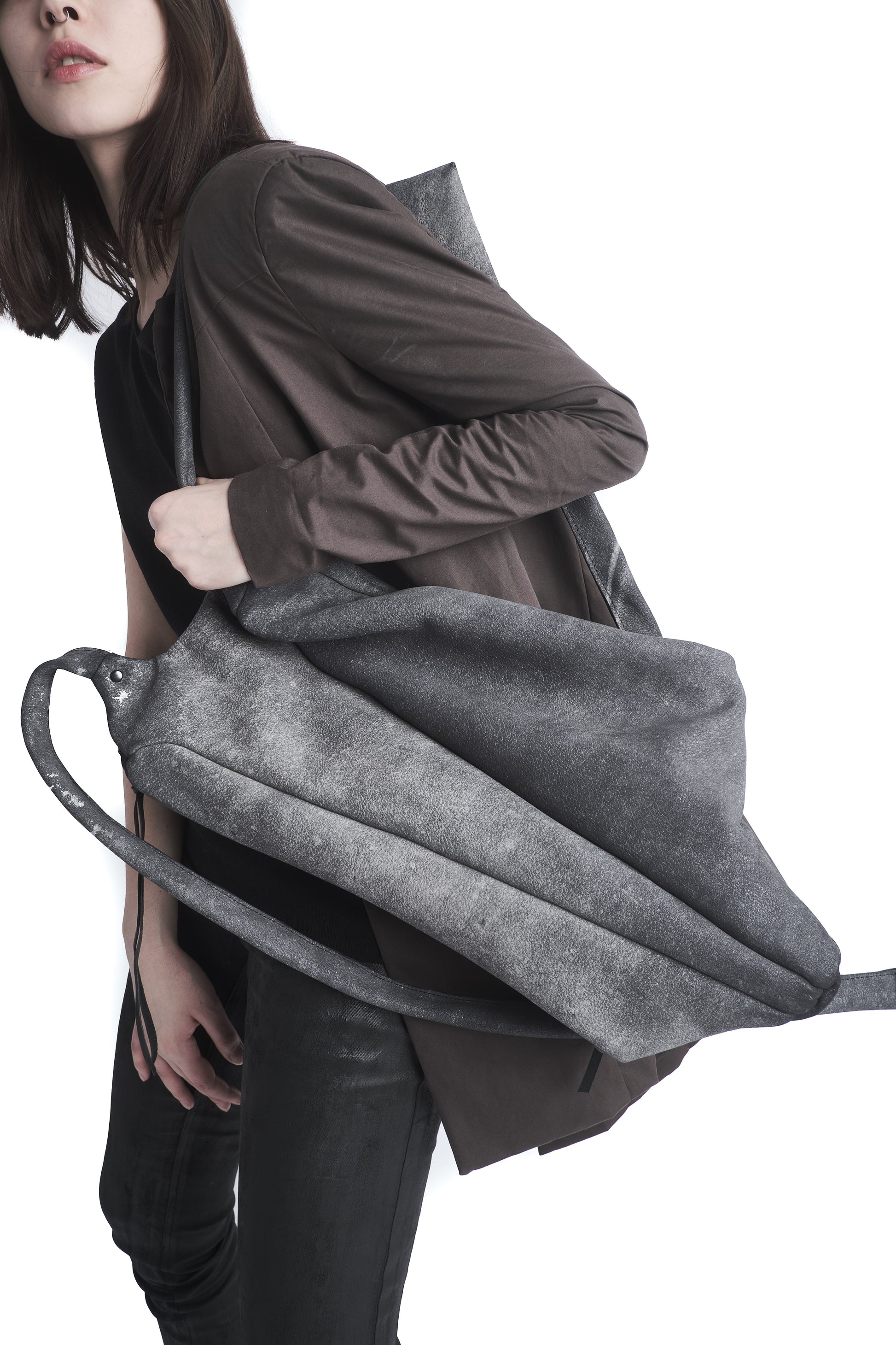 Horse leather backpack 076Y — handmade leather backpack by YTN №7, London, view 21