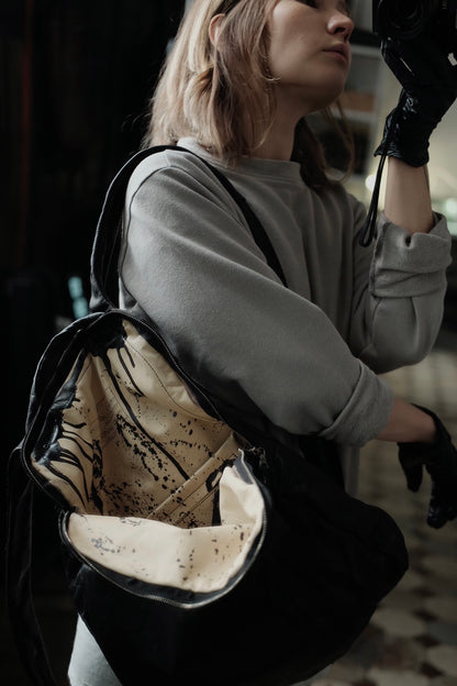 Horse leather backpack 096R