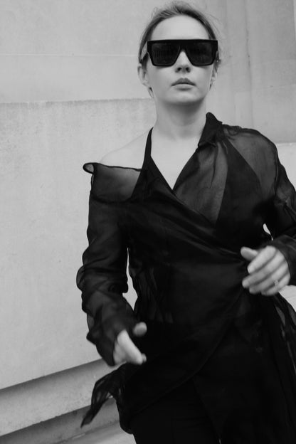 Veste veste organza 322J noir