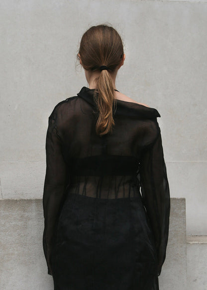 Veste veste organza 322J noir